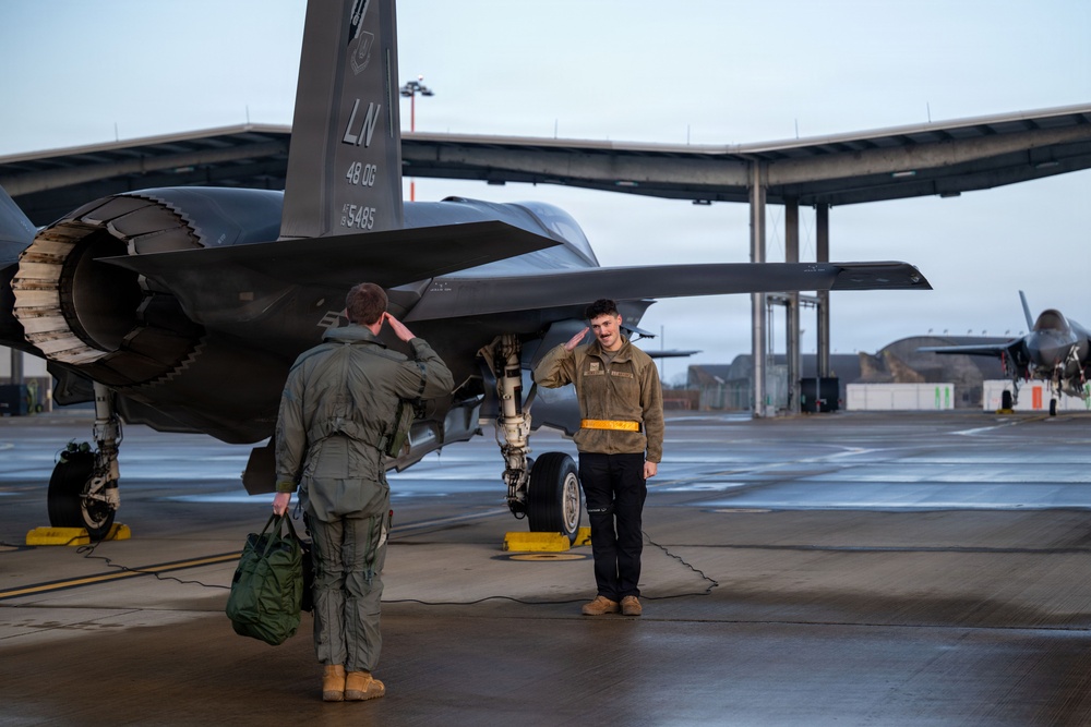493rd FS and FGS take to the skies during Point Blank 26