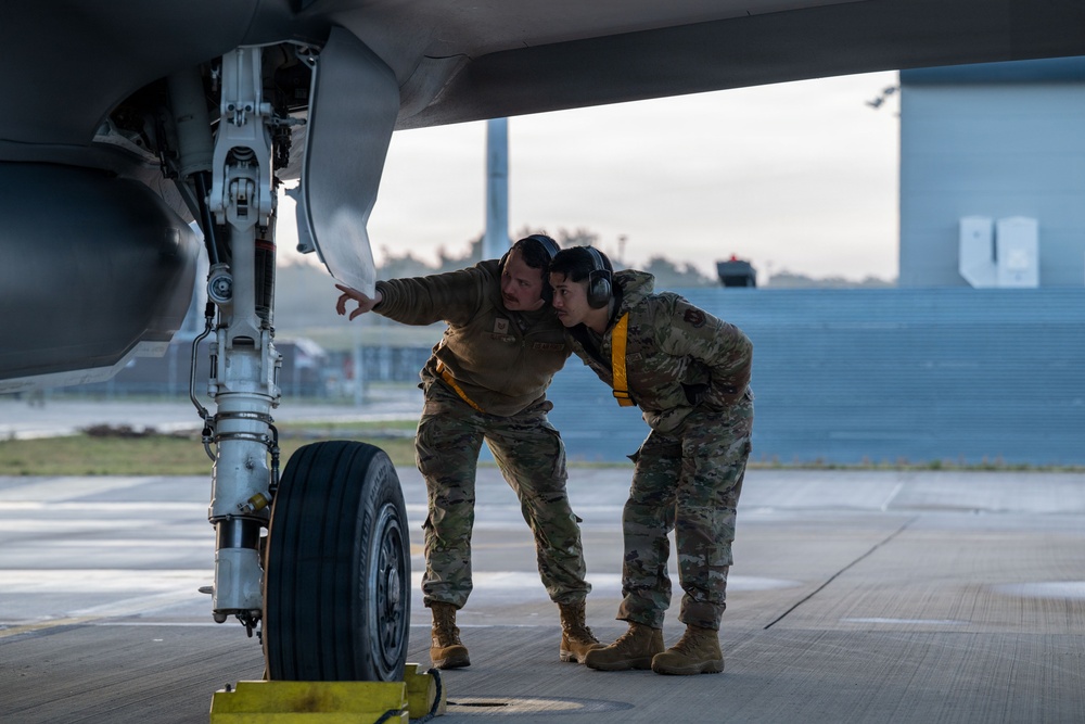 493rd FS and FGS take to the skies during Point Blank 26
