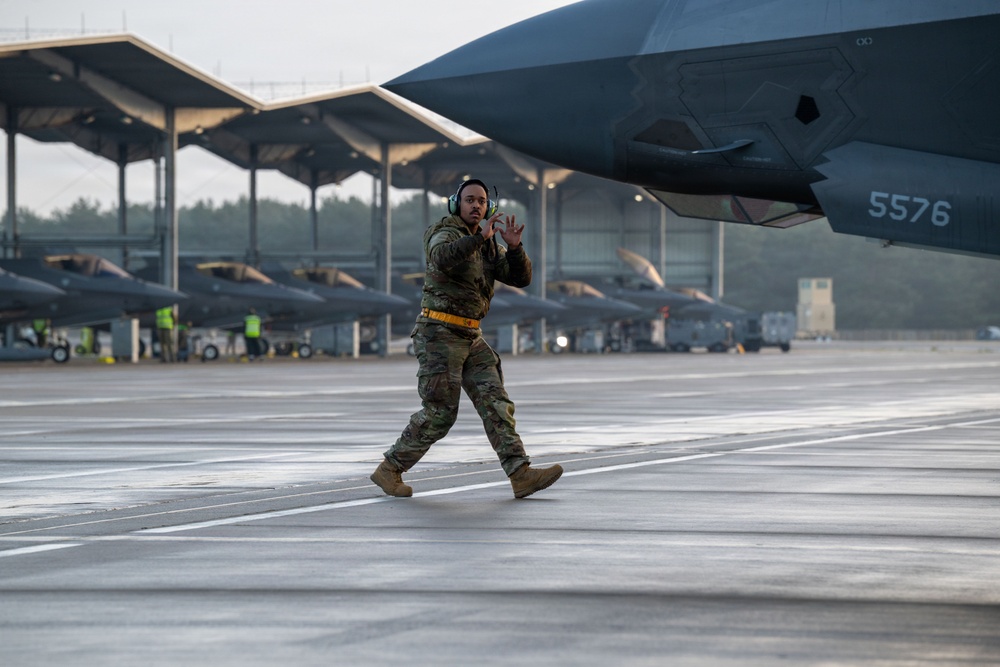 493rd FS and FGS take to the skies during Point Blank 26
