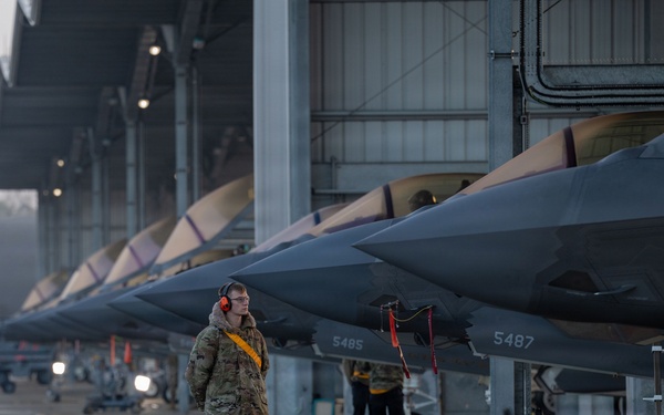 493rd FS and FGS take to the skies during Point Blank 26