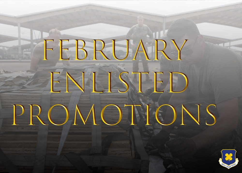307th Bomb Wing February Enlisted Promotions