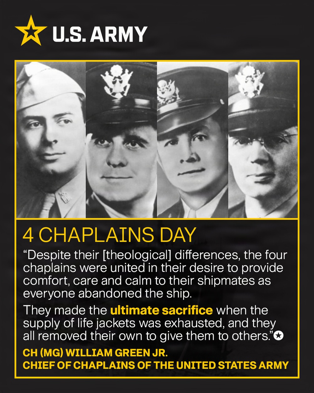 Four Chaplain's Day - 2026
