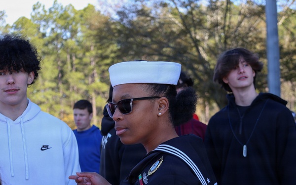 Students of Covington High School Interact With The Strike Group Experience