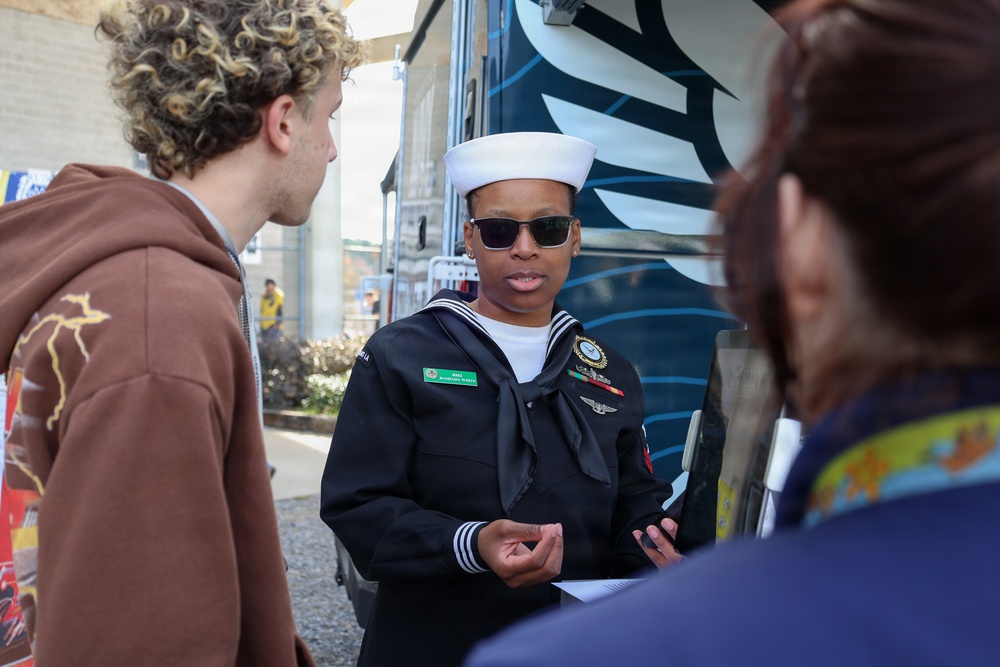 Students of Covington High School Interact With The Strike Group Experience