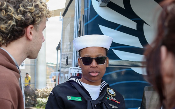 Students of Covington High School Interact With The Strike Group Experience