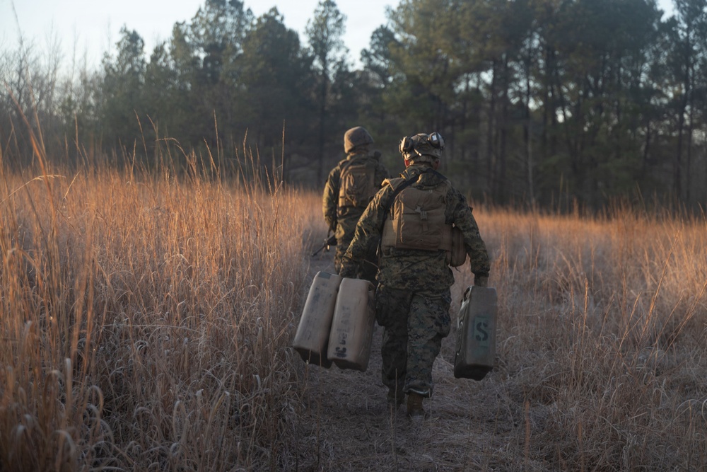 U.S. Marines with 1st Bn., 11th Marines prepare for Operation Lethal Eagle 26.2