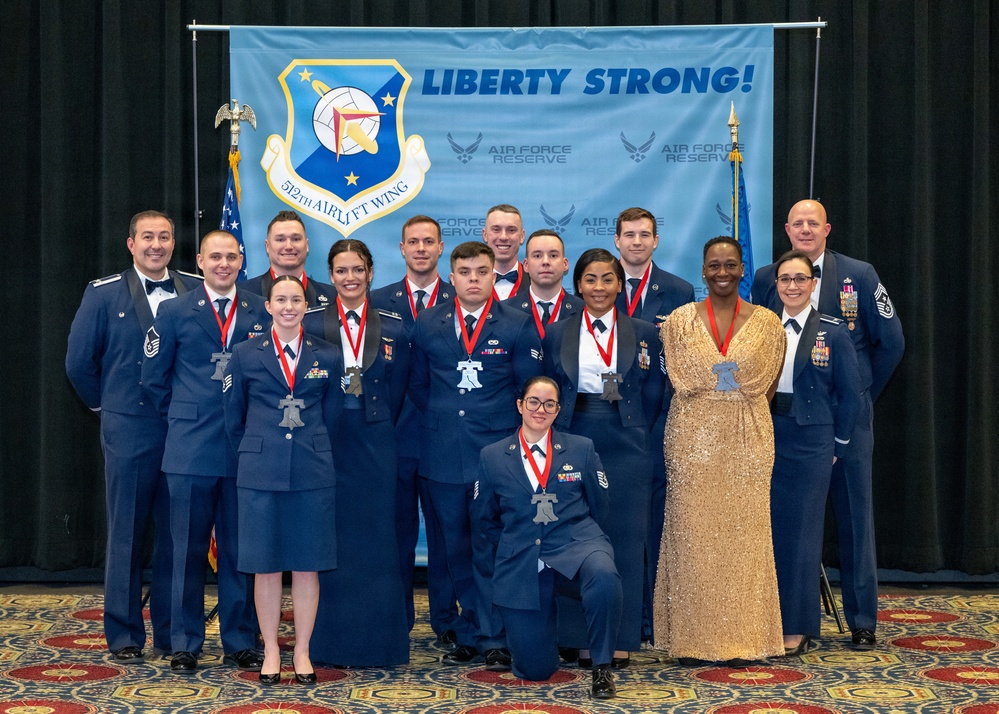 512th Airlift Wing celebrates annual award winners