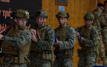 U.S. Marines with FAST Company Europe and Cyprus National Guard conduct use of force training