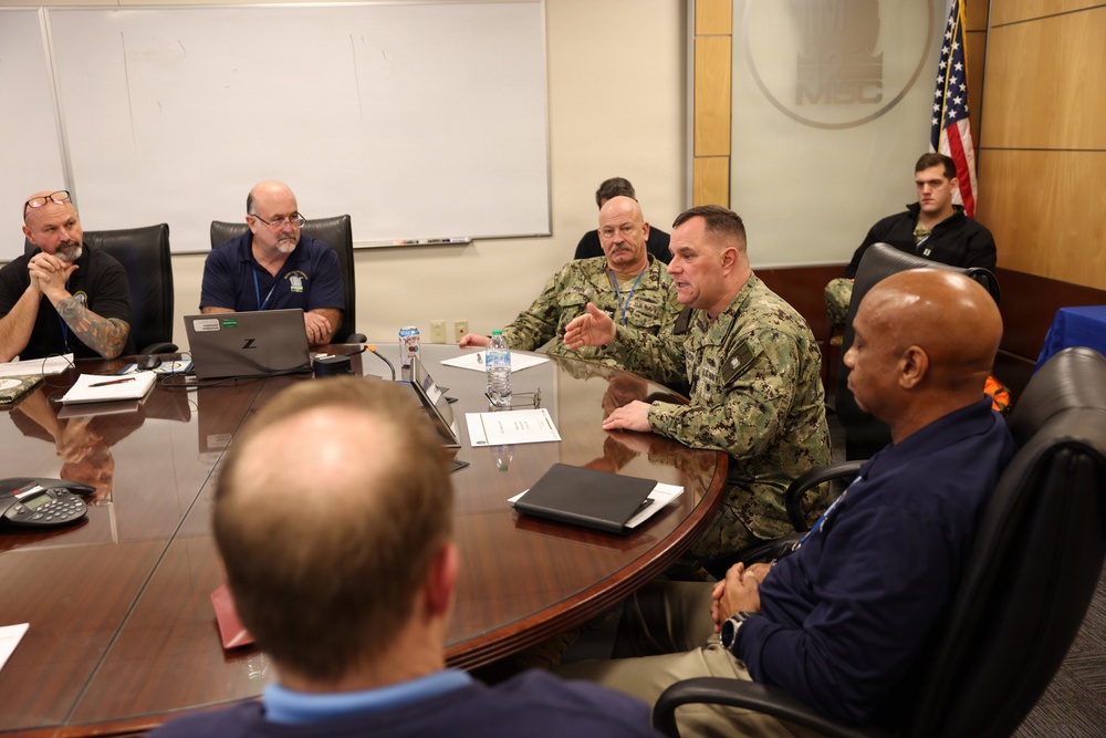 Commander, Military Sealift Command visits MSC Logistics leadership