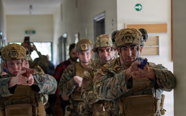 U.S. Marines with FAST Company Europe and Cyprus National Guard conduct use of force training