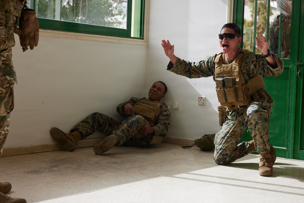U.S. Marines with FAST Company Europe and Cyprus National Guard conduct use of force training