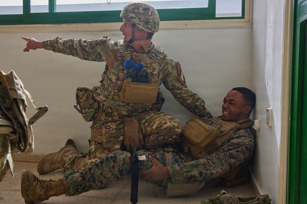 U.S. Marines with FAST Company Europe and Cyprus National Guard conduct use of force training