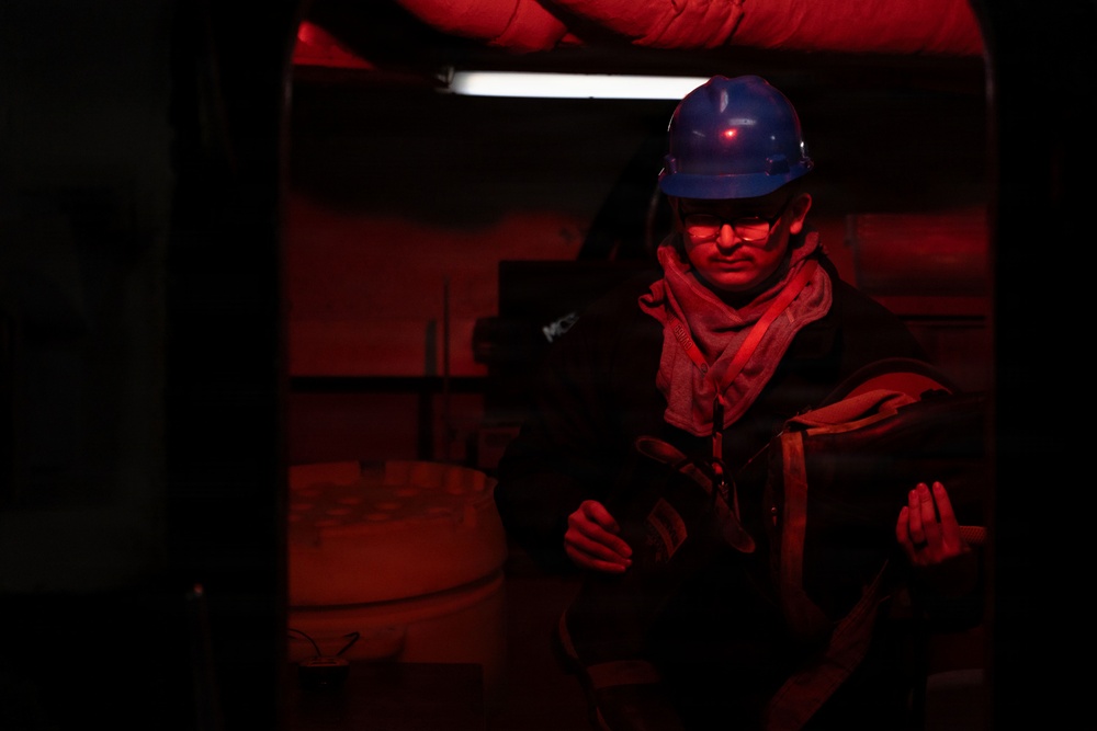 IKE conducts general quarters drill