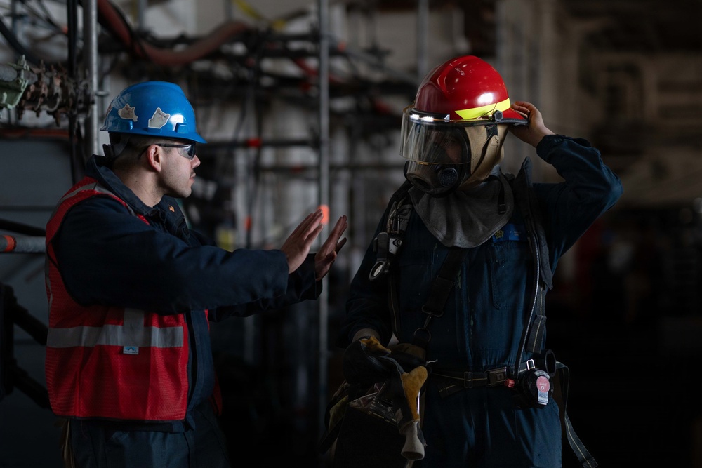 IKE conducts general quarters drill