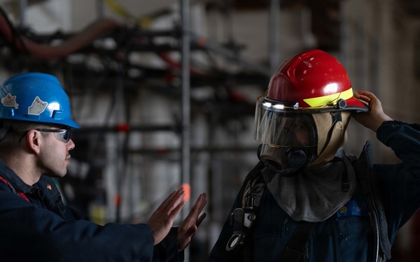 IKE conducts general quarters drill