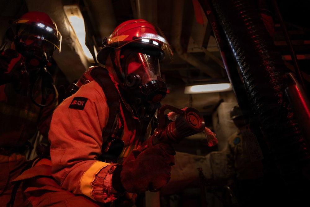 IKE conducts general quarters drill