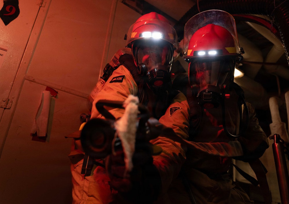 IKE conducts general quarters drill