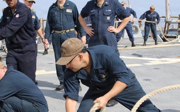 USS McFAUL Scheduled Logistics Stop in Fujairah