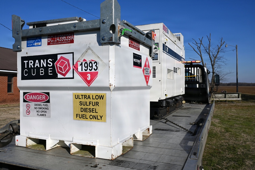 Generators and fuel tank at Mt. Pleasant Missionary Baptist Church