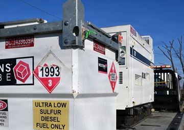 Generators and fuel tank at Mt. Pleasant Missionary Baptist Church