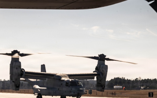 In Flight Drink Service: VMM-365 Tactical Air-to-Air Refueling