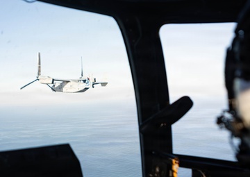 In Flight Drink Service: VMM-365 Tactical Air-to-Air Refueling