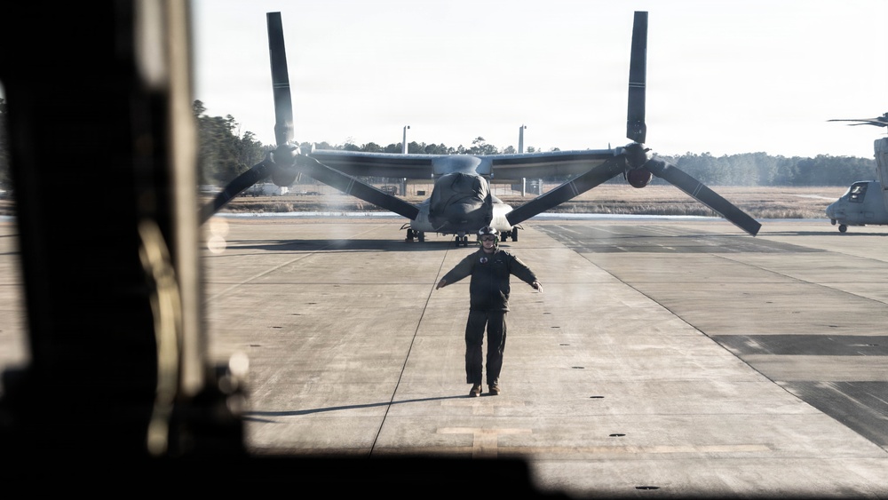 In Flight Drink Service: VMM-365 Tactical Air-to-Air Refueling