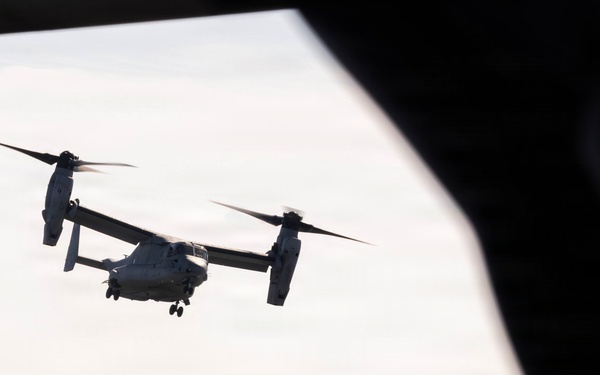 In Flight Drink Service: VMM-365 Tactical Air-to-Air Refueling