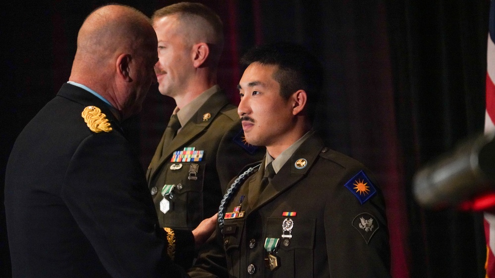 A SMEOY winner gets pinned.