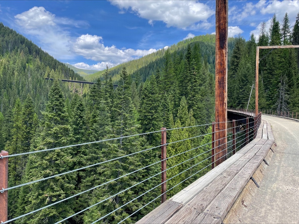 Route of the Hiawatha on the Idaho Panhandle National Forests