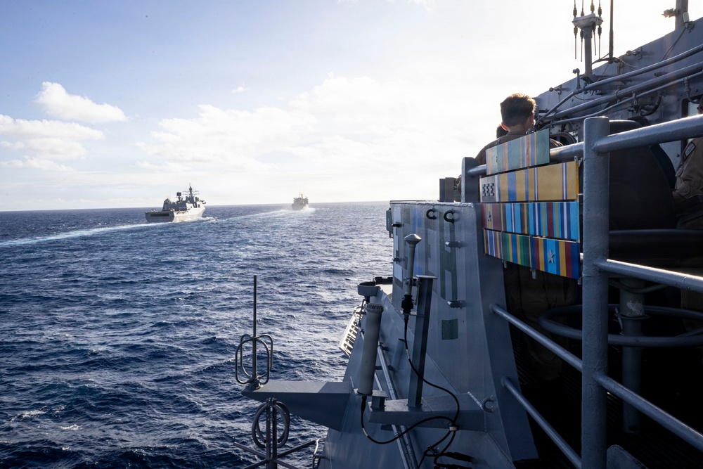 Ticonderoga-Class Guided-Missile Cruiser USS Gettysburg (CG 64)  Alongside Supply-Class Fast Combat Support Ship USNS Supply (T-AOE 6)
