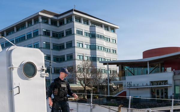 U.S. Coast Guard K-9 Units train on USS Potomac