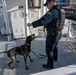 U.S. Coast Guard K-9 Units train on USS Potomac