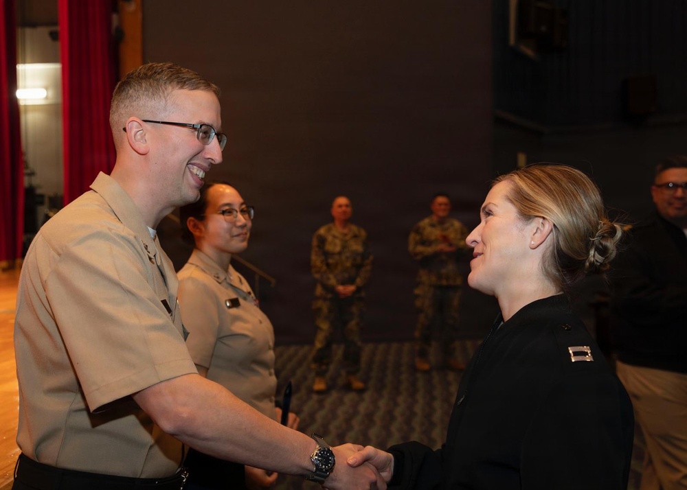 U.S. Seventh Fleet Band First Class Pinning Ceremony