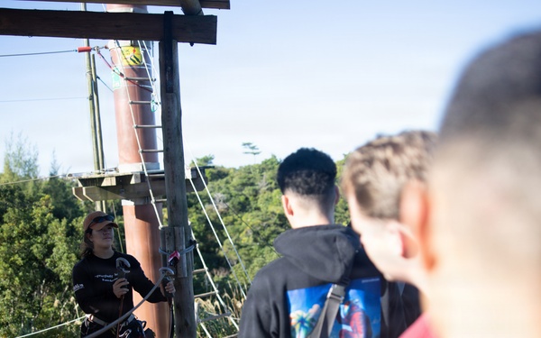 5th Air Naval Gunfire Liaison Company Marines boost spiritual wellness and morale on zipline tour