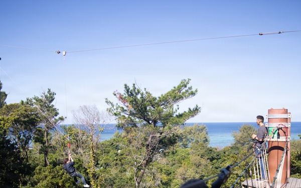 5th Air Naval Gunfire Liaison Company Marines boost spiritual wellness and morale on zipline tour
