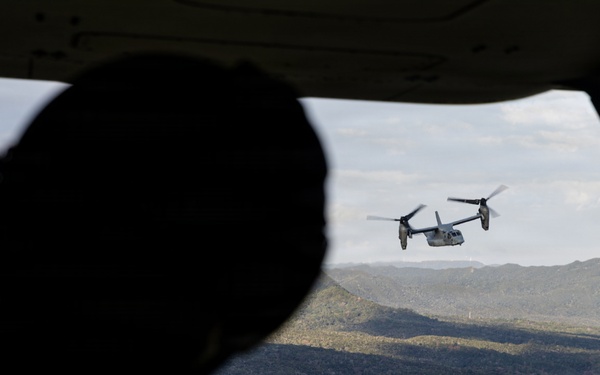12th LCT and 1st MAW Marines Participate in an Aerial Support Rehearsal