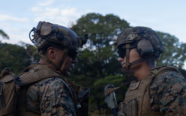 U.S. Marine with 12TH LCT Reenlists Aboard an MV-22 Osprey