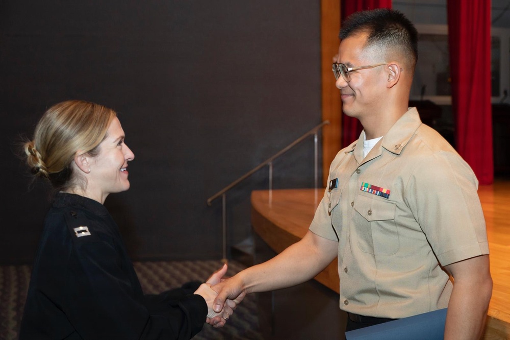 U.S. Seventh Fleet Band Second Class Pinning Ceremony