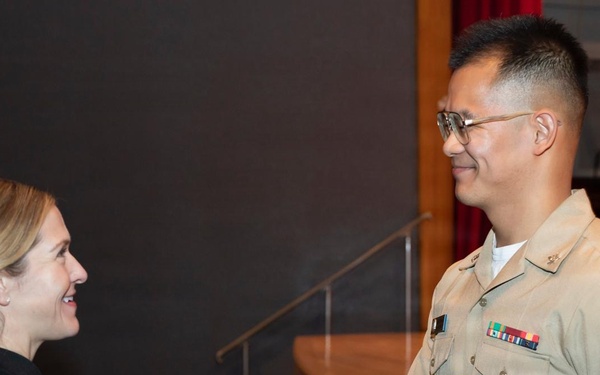 U.S. Seventh Fleet Band Second Class Pinning Ceremony