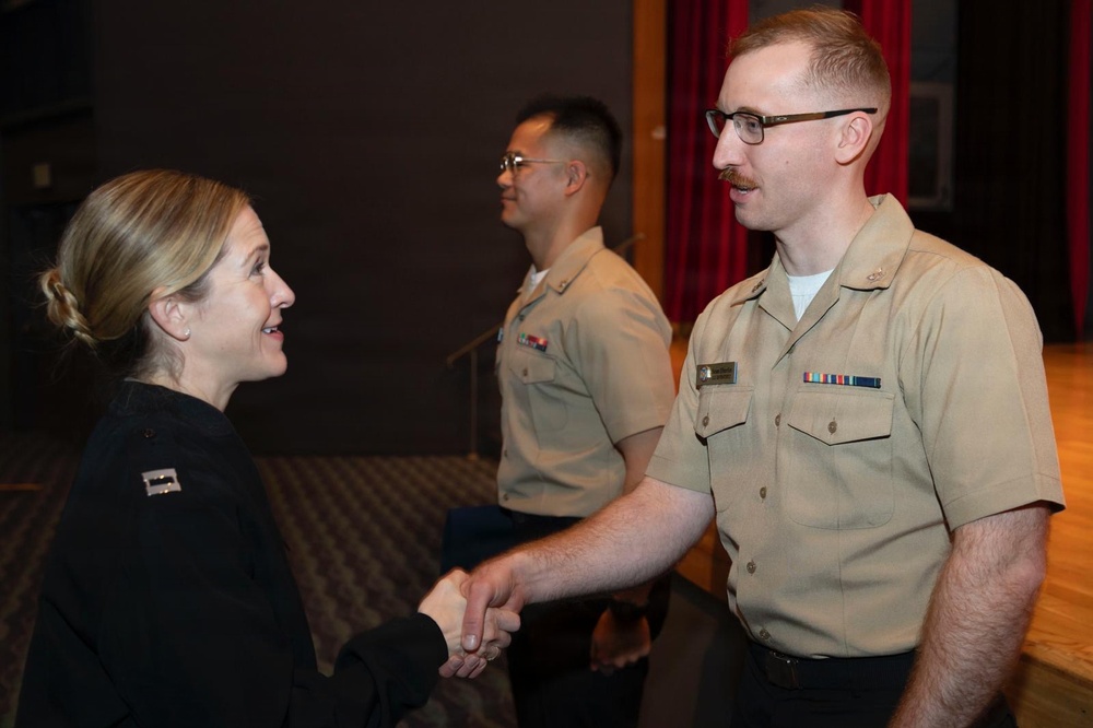 U.S. Seventh Fleet Band Second Class Pinning Ceremony