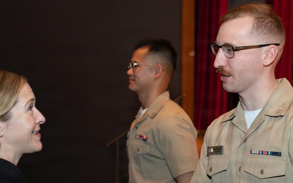U.S. Seventh Fleet Band Second Class Pinning Ceremony