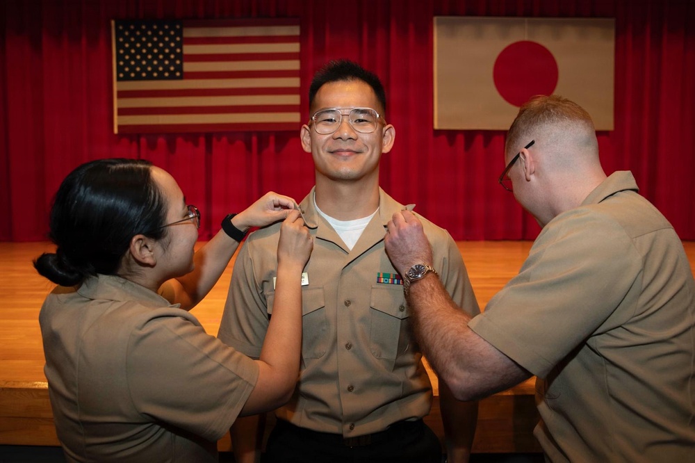 U.S. Seventh Fleet Band Second Class Pinning Ceremony