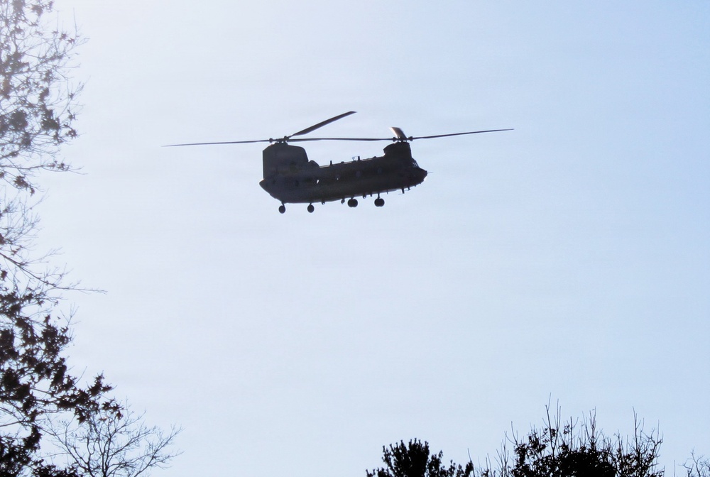 Wisconsin National Guard’s 1st Battalion, 120th Field Artillery holds winter sling-load training at Fort McCoy