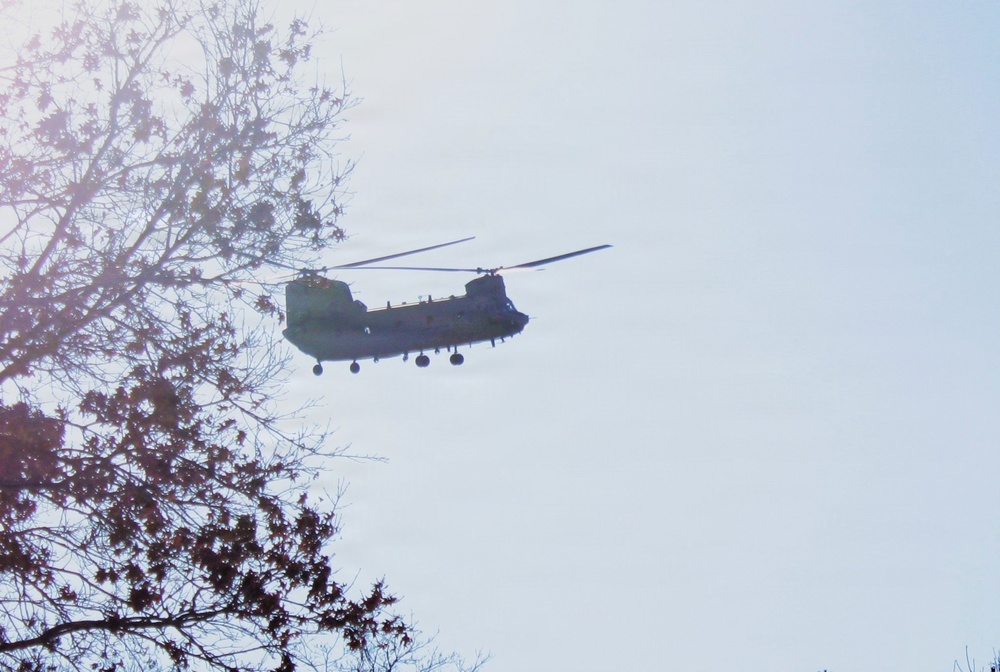 Wisconsin National Guard’s 1st Battalion, 120th Field Artillery holds winter sling-load training at Fort McCoy