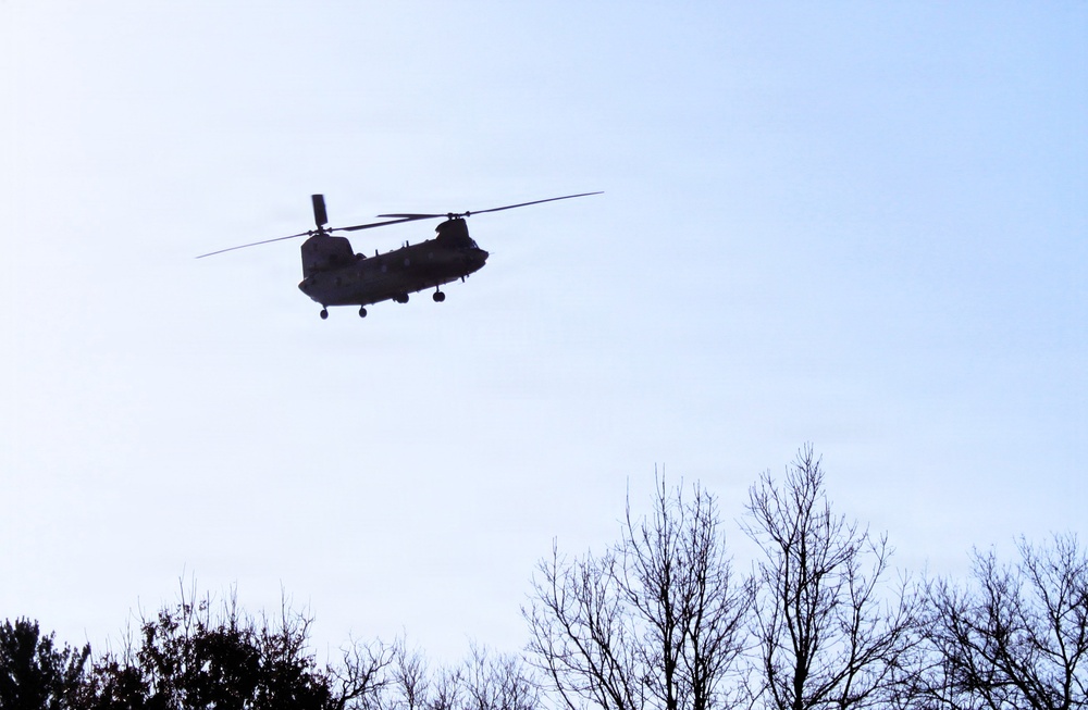 Wisconsin National Guard’s 1st Battalion, 120th Field Artillery holds winter sling-load training at Fort McCoy
