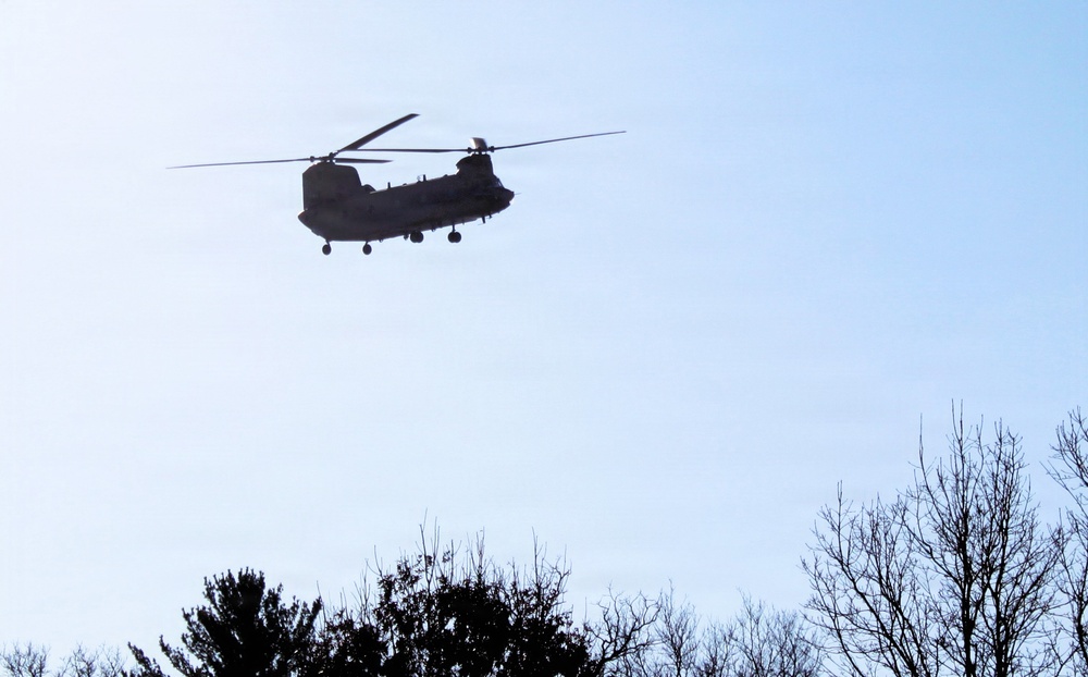 Wisconsin National Guard’s 1st Battalion, 120th Field Artillery holds winter sling-load training at Fort McCoy
