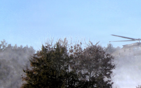 Wisconsin National Guard’s 1st Battalion, 120th Field Artillery holds winter sling-load training at Fort McCoy