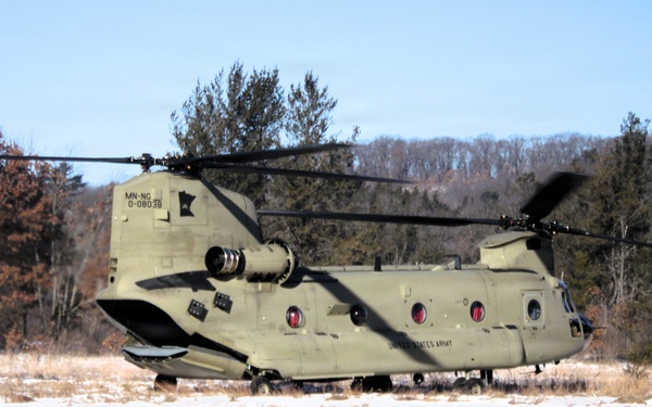 Wisconsin National Guard’s 1st Battalion, 120th Field Artillery holds winter sling-load training at Fort McCoy