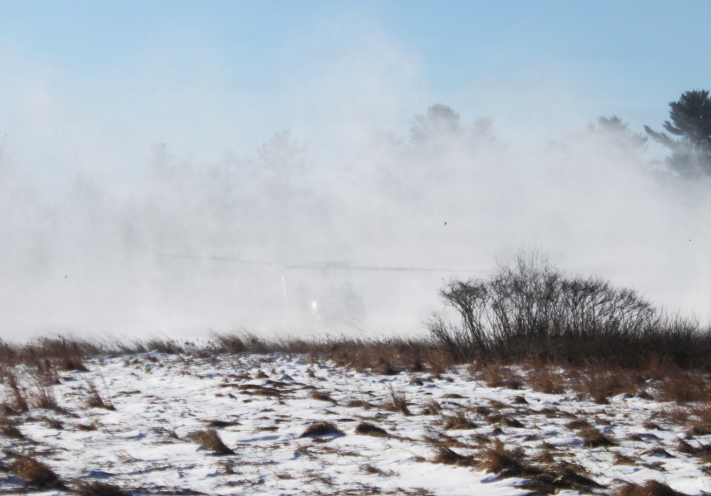Wisconsin National Guard’s 1st Battalion, 120th Field Artillery holds winter sling-load training at Fort McCoy